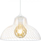 C-Création® Simars - Hanglamp - Wit - Koepel - Scandinavisch - Ø 30cm - Metaal - Woonkamer - Keuken - Slaampkamer - Hal