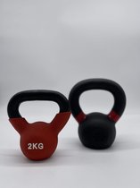 Padisport - Kettlebell Set 2 + 4 Kg - Kettlebell 2 Kg - Kettlebell 4 Kg - Kettlebell Set - Fitness Gewichten Kettlebell - Kettlebell Gietijzer