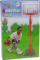 Basketbalpaal - 195 cm - voor kinderen - rood wit
