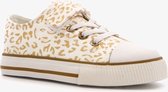 Canvas meisjes gympen met luipaardprint - Wit - Maat 30