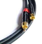 Câble Cinch de MOGAMI 2534 - Câble Audio RCA haut de gamme de 50 cm - Avec Prises téléphoniques tulipes HQ