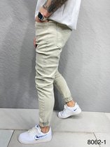 Herenjeans Beschadigde Denim Broek Slim Fit Skinny Zip Enkel Jongens Casual Stretch Broek Hip Hop Ripped Jeans Alle Taille Maten  W34