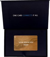 Chipped Card - Custom Cherry Eco Card - Gepersonaliseerd & Digitaal visitekaartje met NFC - Deel je gegevens contactloos met een Smart Business Card