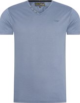 Mezaguz Heren T-Shirt Teessential Stóne Ashes Bleu Maat M