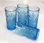 Pasabahce Timeless - Turquoise  Longdrinkglas - 450 cl – Set van 4