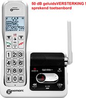 GEEMARC AmpliDECT 595-ULE Single DECT draadloze telefoon voor SLECHTHORENDEN en SLECHTZIENDEN - 50 dB GELUIDSVERSTERKING - beantwoorder
