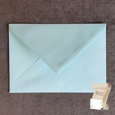 Luxe Lichtblauwe EA5 Envelop (156 x 220 mm) - 120 grams gegomd - 250 stuks