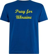 T shirt Oekraine Pray For Ukraine Blauw | Ukraine |Shirt met Oekraine vlag | OPBRENGST NAAR OEKRAÏNE!