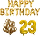 23 jaar Verjaardag Versiering Ballon Pakket Goud