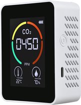 Bohemic - Professionele 3-in-1 voor binnen - CO2 meter - Luchtkwaliteitsmeter - Thermometer - Hygrometer - Luchtvochtigheidsmeter