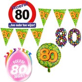 80 jaar Verjaardag Versiering Happy Party XL
