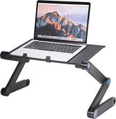 Pico NL® Verstelbare Laptoptafel 17 Inch - Ergonomische Laptop Standaard -  Laptophouder Zwart - Universeel en Opvouwbaar