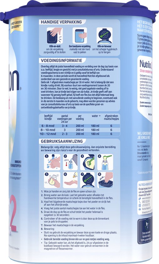 Nutrilon Content 2 - Flesvoeding Vanaf 6+ Maanden - 800g van Nutrilon — afbeelding 2