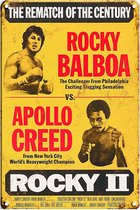 Signs-USA - Film promotie Sign - metaal - Rocky Balboa & Apollo Creed - 30 x 40 cm