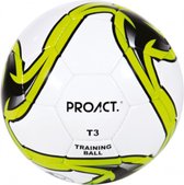 Cuir synthétique de football Proact blanc/vert- taille 3