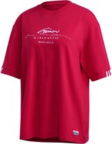 adidas Originals Oversized Tee T-shirt Vrouwen rood FR40/DE38
