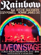 Signs-USA - Concert Sign - metaal - Rainbow in Concert - 30 x 40 cm