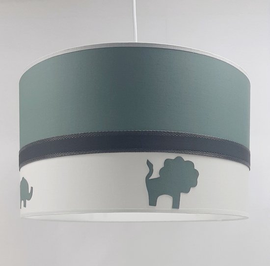 lampe suspendue lampe pour enfants lampe de bébé chambre de bébé chambre d'enfant vieux vert animaux de la jungle