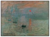 Zonsopgang, Impression, Soleil Levant, Claude Monet - Foto op Akoestisch paneel - 80 x 60 cm