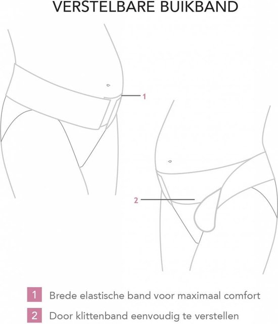 Carriwell Verstelbare Zwangerschapsbuikband - Zwart - L/XL