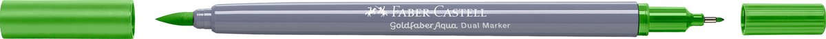Faber-Castell - Duo aquarel marker - Goldfaber - loofgroen 112 - brush / 0,6mm - FC-164512