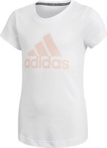 adidas Performance Yg Mh Bos Tee T-shirt Kinderen wit 7/8 jaar