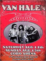 Signs-USA - Concert Sign - metaal - Van Halen at Cobo Arena - 30 x 40 cm