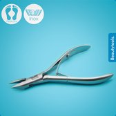 BeautyTools Professionele Nagelknipper -  Hoektang voor Ingegroeide Nagelhoeken - Pedicure / Manicure tang - Recht Snijvlak 15 mm - INOX (NN-1819)