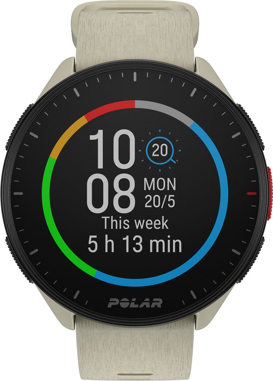 Polar Pacer - GPS Hardloophorloge - Cloud White - Maten S-L