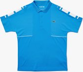 Lacoste Sport Polo Shirt heren piqué en mesh blauw - XXL