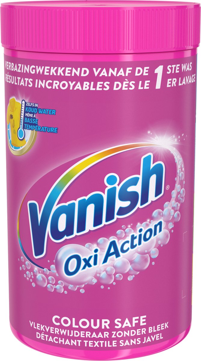 Vanish Oxi Action Poeder - Vlekverwijderaar Voor Gekleurde Was - 1,5 kg - Vanish