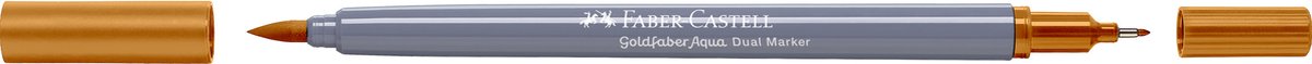 Faber-Castell - Duo aquarel marker - Goldfaber - licht geel oker 183 - brush / 0,6mm - FC-164683