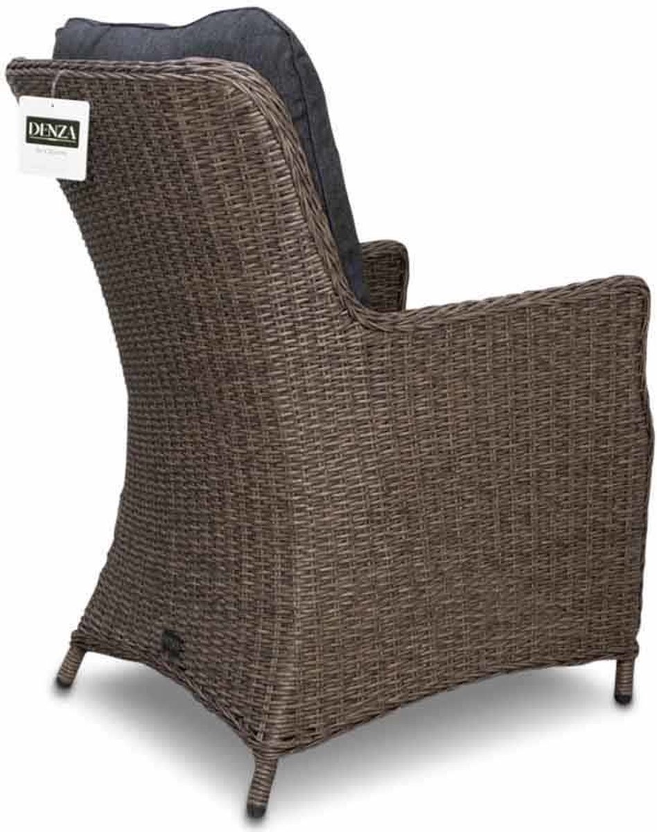 Denza Furniture Veltis/Elip dining tuinset 5-delig | betonlook & wicker | 200cm | 4 personen