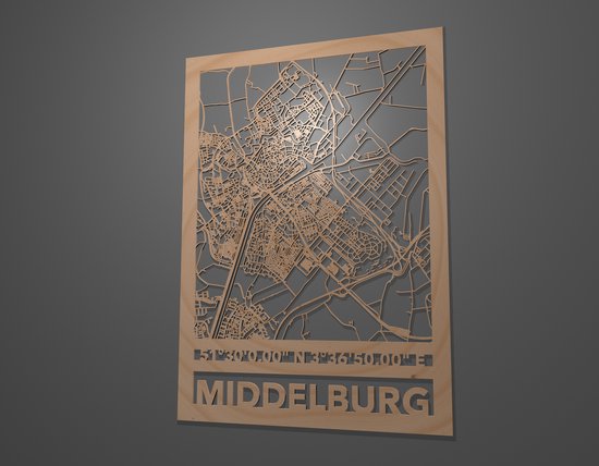 Stadskaart Middelburg