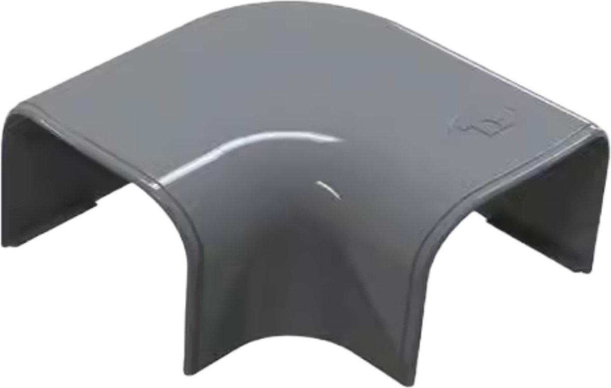 Evolar Airco Lange Vlakke Bocht - Donker Antraciet - 75X56MM - 90°