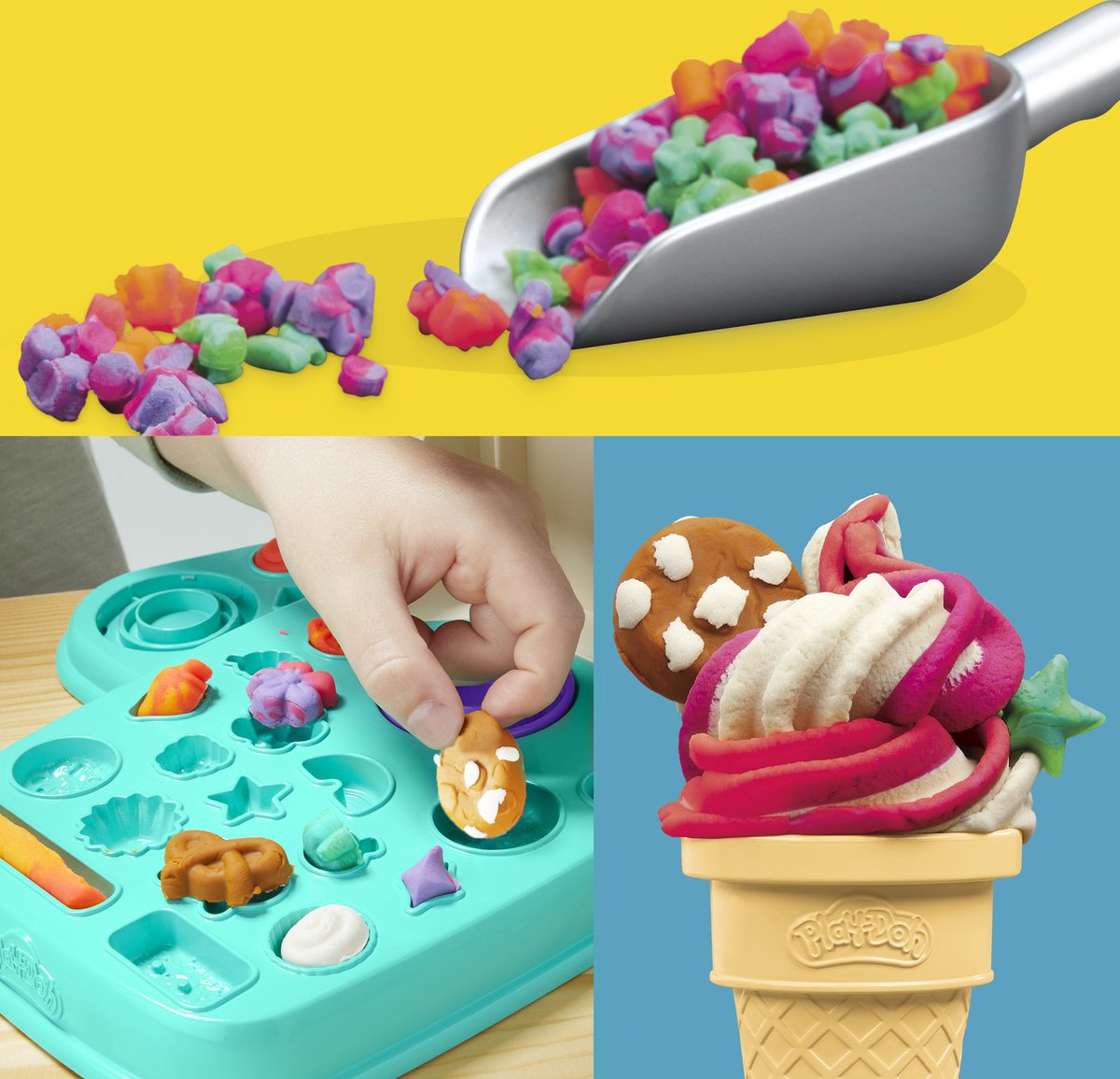 Play-Doh Rainbow Softijs Speelset - Boetseerklei - Inclusief 5 Play-Doh potjes — afbeelding 7