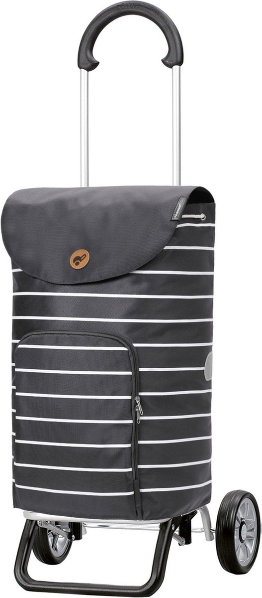 Andersen SHOPPER MANUFAKTUR Boodschappentrolley Scala Shopper Plus Mia 41L Anthracite Antraciet 103cm
