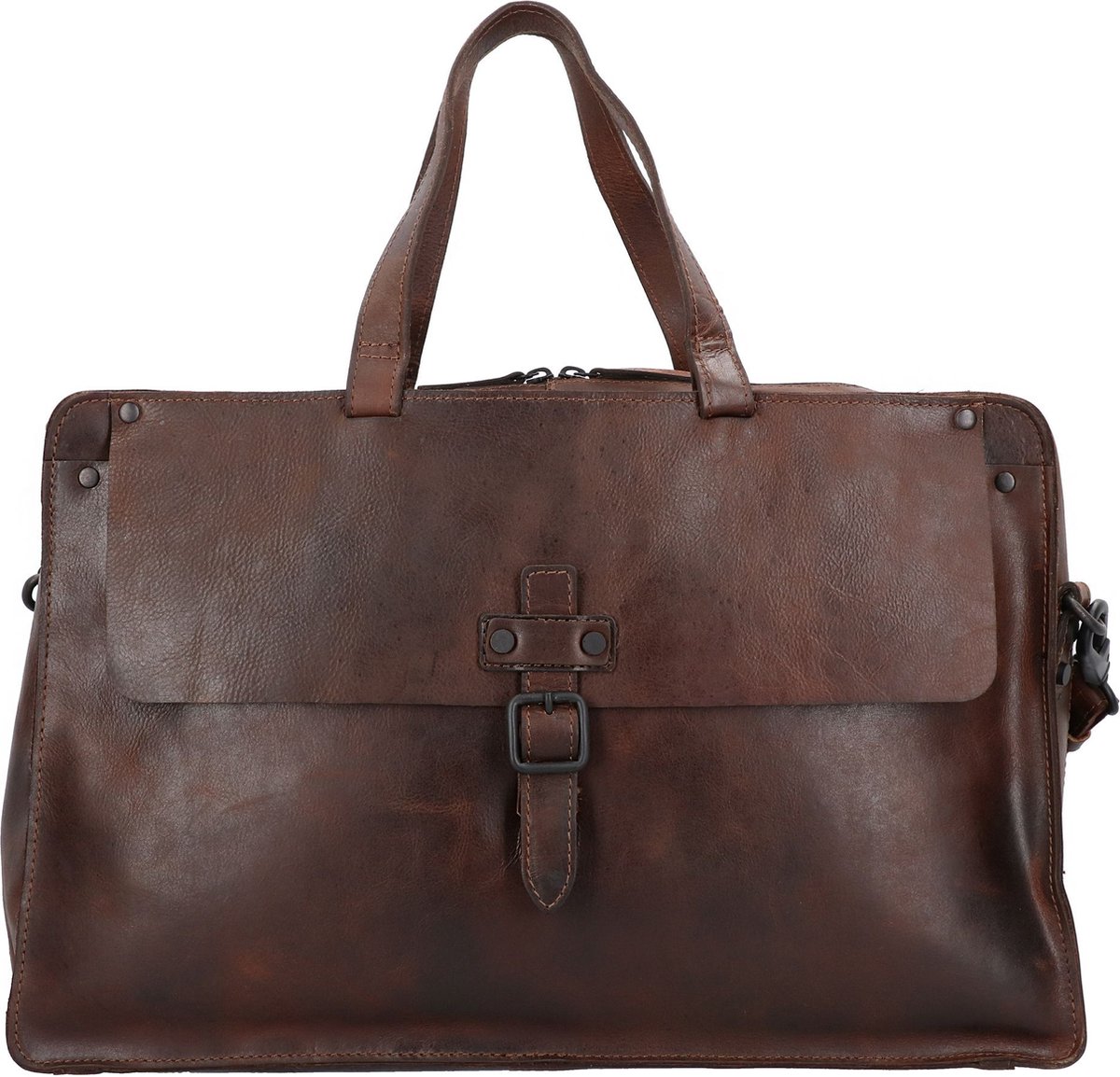 Harold's Maar Weekender reistas leer 42 cm - braun