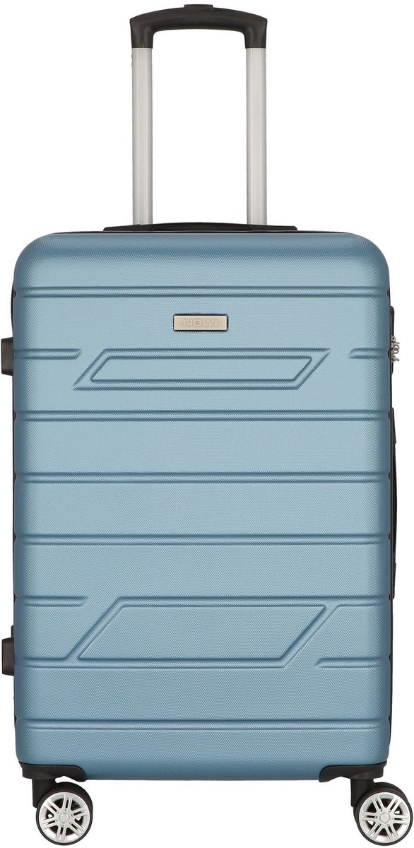 NOWI Bergamo 4 wielen Trolley 65 cm - Harde bagage - Combinatieslot - türkis