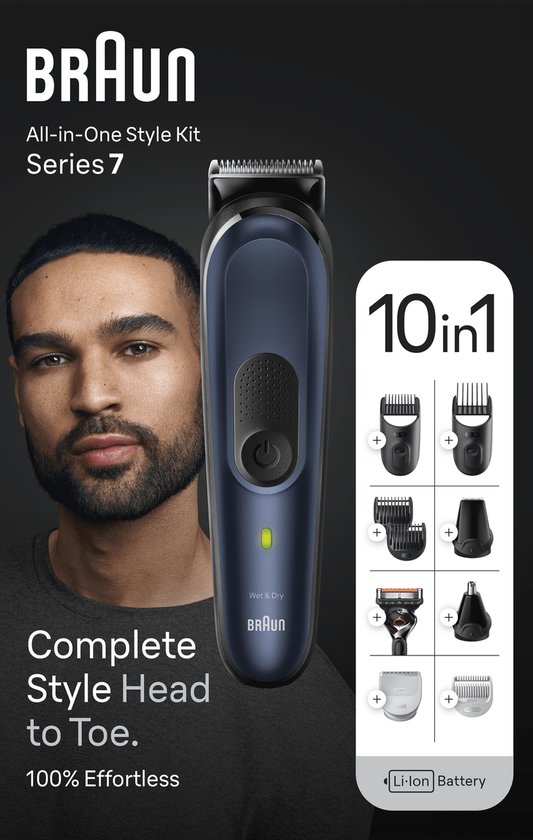 Braun Electric Shaver - Waterbestendig - Oplaadbaar - 100 min