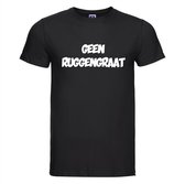 Geen Ruggengraat T-shirt - 100% Katoen - Maat 2XL - Classic Fit - Zwart