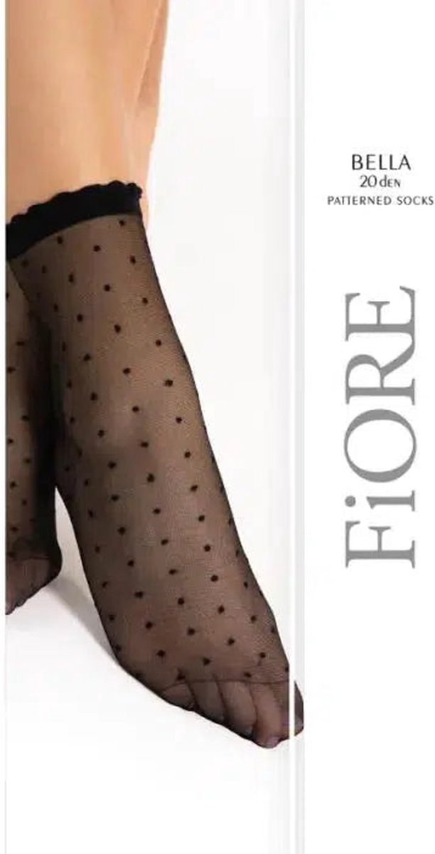 Goedkoopste Fiore - Bella - Sokjes - 20 denier - One Size - Zwart