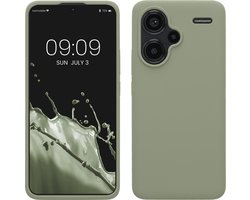 kwmobile telefoonhoesje geschikt voor Xiaomi Redmi Note 13 Pro+ 5G / Redmi Note 13 Pro Plus 5G - Hoesje met siliconen coating - Smartphone case in grijsgroen