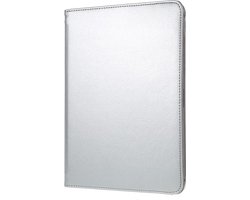 Book Cover Geschikt voor: Samsung Galaxy Tab A9 8.7 inch 2023 & Tab A11 (Model: SM-X110 / SM-X115 / SM-X117) Draaibaar Hoesje - Multi stand Case - Zilver