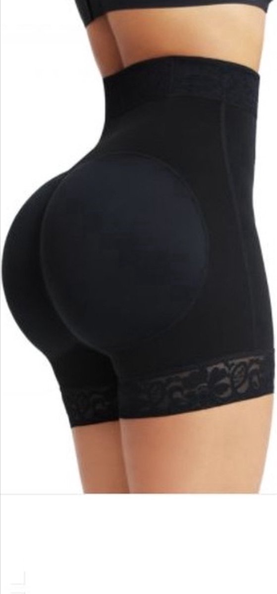 CHPN Shapewear - High-Waist - Met pijpjes - Zwart - Large - Corrigerend ondergoed - Shape wear - Shapen - Lace - Sexy shapewear - Elegant ondergoed