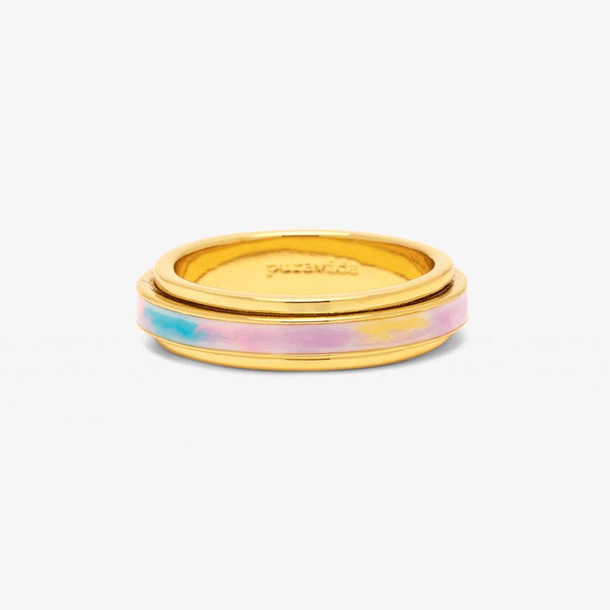 Pura Vida - Tie Dye Fidget Ring-Maat 7