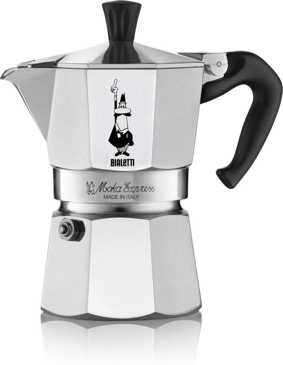 Bialetti Moka Express 4 kops Espressomaker Aluminium