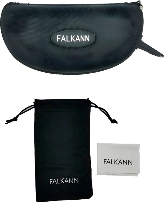 Falkann X Gepolariseerde Fietsbril Set - Sportbril / Zonnebril - UV400 - Wit / Zwart — afbeelding 3