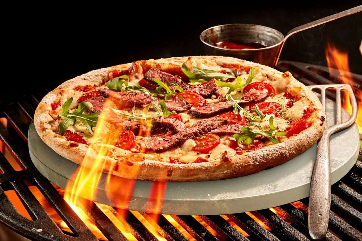 Buccan BBQ - Keramische pizza steen - 36 cm