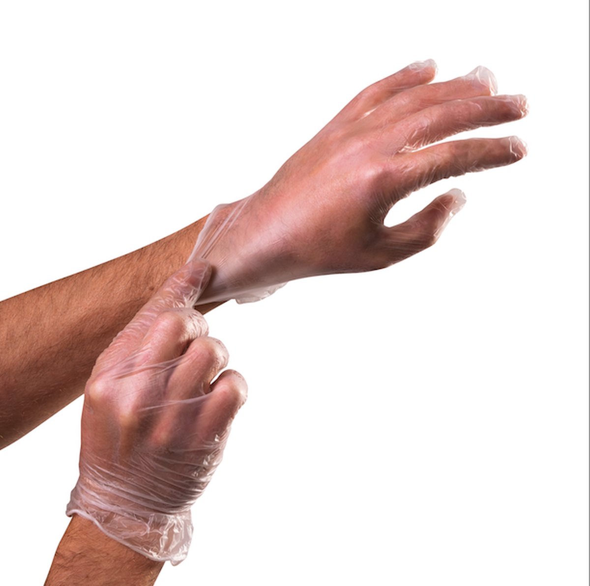 Goedkoopste HL - Set 10x doos - Vinyl - Handschoenen - Handschoen - Wegwerp - Wegwerphandschoenen - Gepoederd - Transparant - 1000 stuks (10x100) - Maat L.